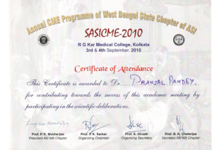 Dr. Pranjal Pandey Certificates 02